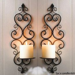 Candle Holders Living Room Candlestick Home Decor Holder Wrought Iron el Foldable Wedding Bedroom Anti Rust Retro Hanging Wall 231023