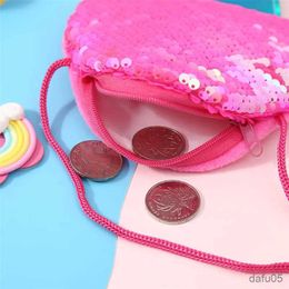 Handbags New Cute Baby Coin Purse Sequin Ice Kids Small Wallet Bag Money Card for Boys Girls Purses and Handbags Gift R231023