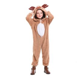 Cosplay Christmas Costume Women Designer Cosplay Costume Parent-child Animal Clothing Christmas Reindeer Elk Play Coral Velvet Parent-child Clothing