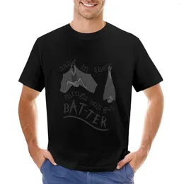 Men's Polos Hang In There Halloween Bats T-Shirt Tees Quick Drying Shirt Graphics T Clothing