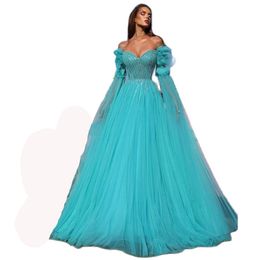 Exquisite Evening For Women Fashion Sweetheart Beading Sequined Floor Length A-Line Gowns Sweep Train Party Prom Dress 326 326