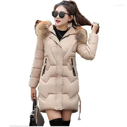 Women's Down Winter Parka Coat Women Korean Loose Fashion Hooded Jacket 2023 White Red Black M-3XL Plus Size Slim Warmth Clothing LR315