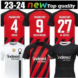 23 24 Eintracht Frankfurt Soccer Jerseys DFB POKAL FINAL 4 KOCH 27 M.GOTZE Europa kits sets LAMMERS KOSTIC Men Set Shirt BORRE HAUGE 2023 2024 football shirt66666