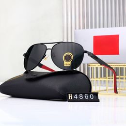 Top luxury Sunglasses Polaroid lens designer women s Men s Goggle senior Eye wear For Women eyeglasses frame Vintage Metal Sun Glasses With Box OS 4860