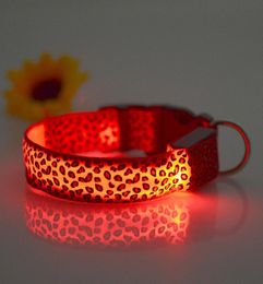 Pet Dog LED Collar Glow Cat Collars Flashing Nylon Light Up Training Collar for dogs 6 Colors 3 Sizes Pet Supplies Dog Collars 4086074