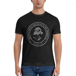 Men's Polos Democratic Socialists Of America Classic T-Shirt Hippie Clothes Customised T Shirts Black Tshirt Men Summer Tops