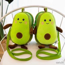 Handbags New Fashion Children Plush Girls Shoulder Bag Cute Avocado Bag Kids Keys Coin Purse Cute Princess Mini Handbag