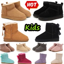 Kids Boots Kid Tasman Slippers Toddler Australia Snow Boot Children Shoes Winter Classic Ultra Mini Baby Boys Girls Ankle Booties Child Fur Suede 5452