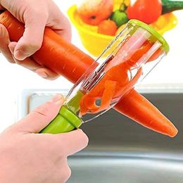 Fruit Vegetable Tools 1Piece of Peeler with container Stainless steel blade Both fruits and vegetables are suitable 231023