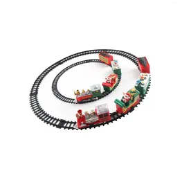 Christmas Decorations Train Set Toy With Track Coal Mine Carriage Toys For Girls