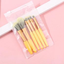 Makeup Brushes 6pcs Portable Set Brush Kit With PVC Storage Bag For Birthday Valentine's Day Women's