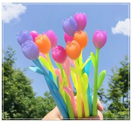 50Pcs Creative Gel Pens Sun Flower Color Changing Pen Silicone Ballpoint Ink Writing Tool School Stationery