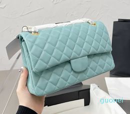 Classic Double Flap Quilted Bags Gold Hardware Turn Lock Crossbody Shoulder Handbags 15 Colours can Choose Designer Luxury