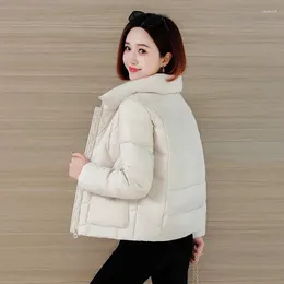 Women's Trench Coats 2023 Winter Parkas Women Down Cotton Jacket Korean Fashion Loose Short Warm Padded Clothes Coat Female Casual Outwear