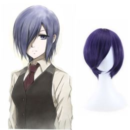 Tokyo Ghoul Touka Kirishima Toka Women Short Synthetic Hair + Wig Cap Halloween Party Cosplay Costume