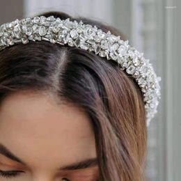Hair Clips Fashion Grain Rhinestone Headband Luxury Geometric Bridal Dance Wild Travel 754