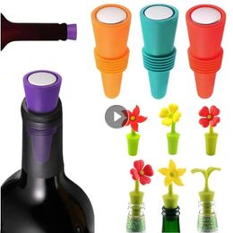 Bar Tools Silicone Wine Bottle Stopper Beer Cap Cork Sparkling Leak Proof Champagne Sealer Stoppers Accessories 231023