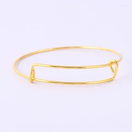 Charm Bracelets Fashion Women Men Silver Color Gold Stainless Steel Wire Jewelry A Gift