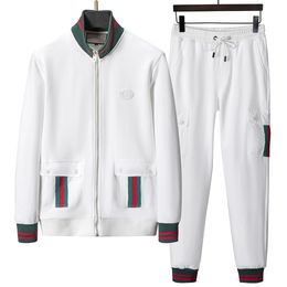 new LUXURY mens tracksuits sweatsuits designer solid color suit long sleeves jacket outwear stylist brand sports and leisure Asian size M-3XL 05