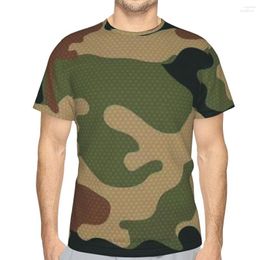 Men's T Shirts Men's Camouflage Army Green Summer Mens 3D Printed Oversized Polyester Tshirt Quick-drying Short Sleeve Breathable