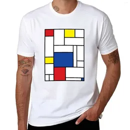 Men's Polos Mondrian Minimalist De Stijl Modern Art II ? Fatfatin T-Shirt Tops Funny T Shirts Oversized Mens Pack