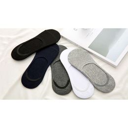 Mens Boat Socks Large Plus Size 38-47 Non-slip Silicone Invisible No Show Sock Slippers Cotton Sporty 5 Pairs