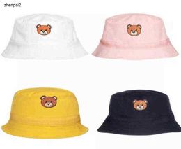 Luxury Summer Sunhat for Baby Cute Little Bear Print Kids Bucket hat Spring Girl and Boys Fisherman Hats Children Sunscreen Caps