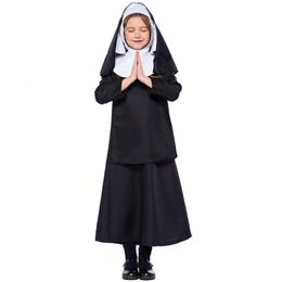 halloween costume women designer Cosplay Costume Color Costumes Halloween children's black nuns Cosplay girls' drama costumes