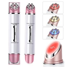 Eye Massager LED Pon Therapy High Vibration Massage Instrument EMS Heating Skin Beauty Lifting AntiWrinkle Face 231023