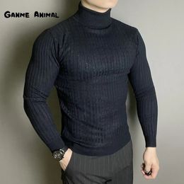 Men's Sweaters Winte Men's Rollneck Knitted Keep Men Jumper Knit Woollen Turtleneck Warm Sweater Casual Pulloverr Coats Knit Sweater 231023