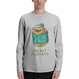 Men's Polos Jacket Pugtato Long Sleeve T-Shirts Sweat Shirts Tee Shirt Fruit Of The Loom Mens T