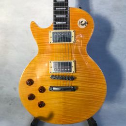 Custom high-quality LP electric guitar,Left hand guitar , good sound quality, new style, top maple flame.