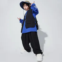 Stage Wear Hip Hop Costumes Child Party Show Girls Boys Ballroom Dancing For Kids Shirts Pants Jacket Jazz Dance Clothe