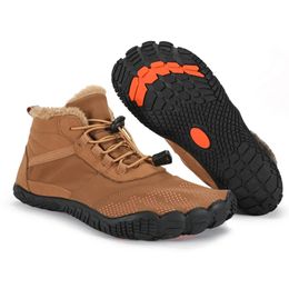 Boots Winter Boots for Men Women Snow Barefoot Casual Shoes Outdoor Work Shoes Ladies Warm Fur Men Ankle Shoes Male Snow Boots 231023