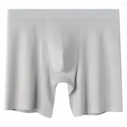 Underpants Men Boxer Briefs Seamless Shorts U Convex Bulge Pouch Knickers Panties Men's Intimate Underwear Stretch Flat Boxers