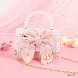 Handbags Style Girl Princess Bag Cute Material Crossbody Bag Girl Bow Handbag Toddler Purse and Handbag Gift