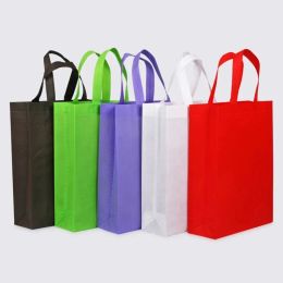Top Colorful Folding Bag Non-woven Fabric Foldable Shopping Bags Reusable Eco-friendly Folding Bag New Ladies Stor jllgHe sinabag