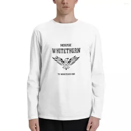Men's Polos House Whitethorn Long Sleeve T-Shirts Graphic T Shirt Boys Shirts Aesthetic Clothing Fruit Of The Loom Mens
