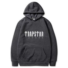 Trapstar Tracksuit Men's Hoodies & Sweatshirts Mens Casual Hoodies Fashion Womens Trap Star Print Hooded Tops Couples Loose Clothing Asian Size M-3xl GD5T