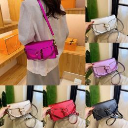 women crossbody bags designer purse handbag Bright Colour Leather Small Square Messenger Bag Top Handle Shoulder Bags