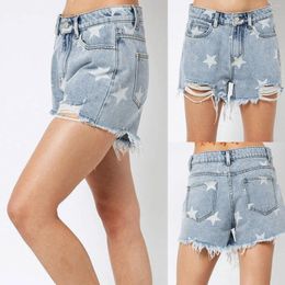 Women's Jeans Women Summer Shorts Pant High Waist Loose Jean Sexy Slim Hole Short Pocket All-