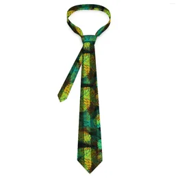 Bow Ties Green Pine Cones Tie Stripes Print Pattern Neck Vintage Cool Collar For Adult Wedding Necktie Accessories