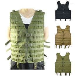 Hunting Jackets Tactical MOLLE Vest Adjustable Outdoor Paintball Plate Carrier Military Protective Lightweight Waistcoat