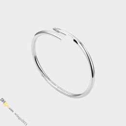 nail bracelet jewelry designer for women designer bracelet diamond Titanium Steel Bangle Gold-Plated Never Fading Non-Allergic, Silver Bracelet; Store/21417581