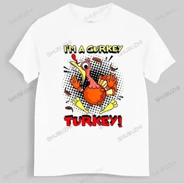 Men's T Shirts Tshirt Men Cotton Tops FGTeeV I'm A Gurkey Turkey Kids' Premium T-Shirt Black Shirt Euro Size