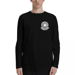 Men's Polos Corp Logo Long Sleeve T-Shirts Black T Shirts Plus Size Men Clothing