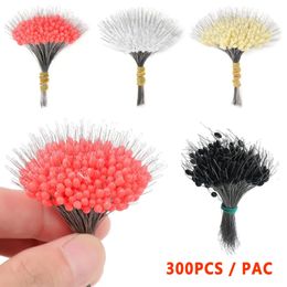 Baits Lures 300pcs Float Fishing Bobber Silicone Stopper Space Bean Connector Line Resistance Accessories AntiStrand 231023