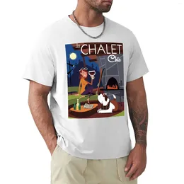 Men's Polos Le Chalet Chic Retro Poster T-Shirt Tops T Shirt Man Custom Shirts Design Your Own T-shirts Slim Fit For Men