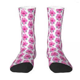 Men's Socks Tropical Flower Sock Men Women Polyester Stockings Customizable Hip Hop