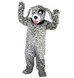 2024 Halloween Black and White Dalmatian Dog Mascot Costume Cartoon Anime theme character Adult Size Christmas Carnival Birthday Party Fancy Outfit